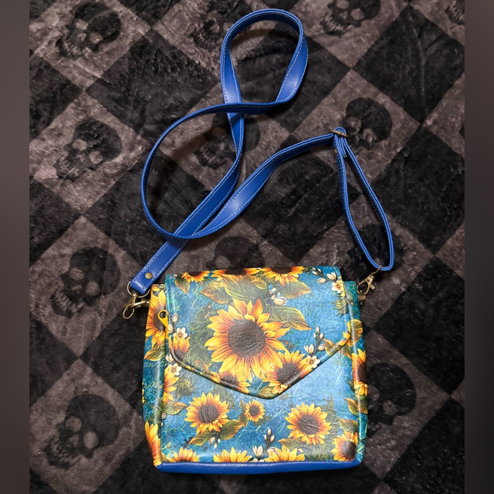 Floral Sunflower Crossbody Bag